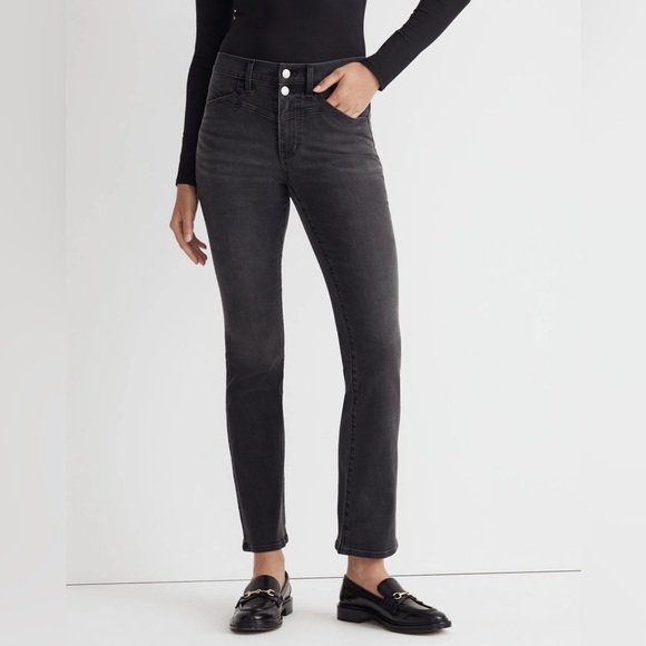 Madewell NWOT Kick Out Crop Jeans in Beckley Wash Size 25 - Picture 1 of 6
